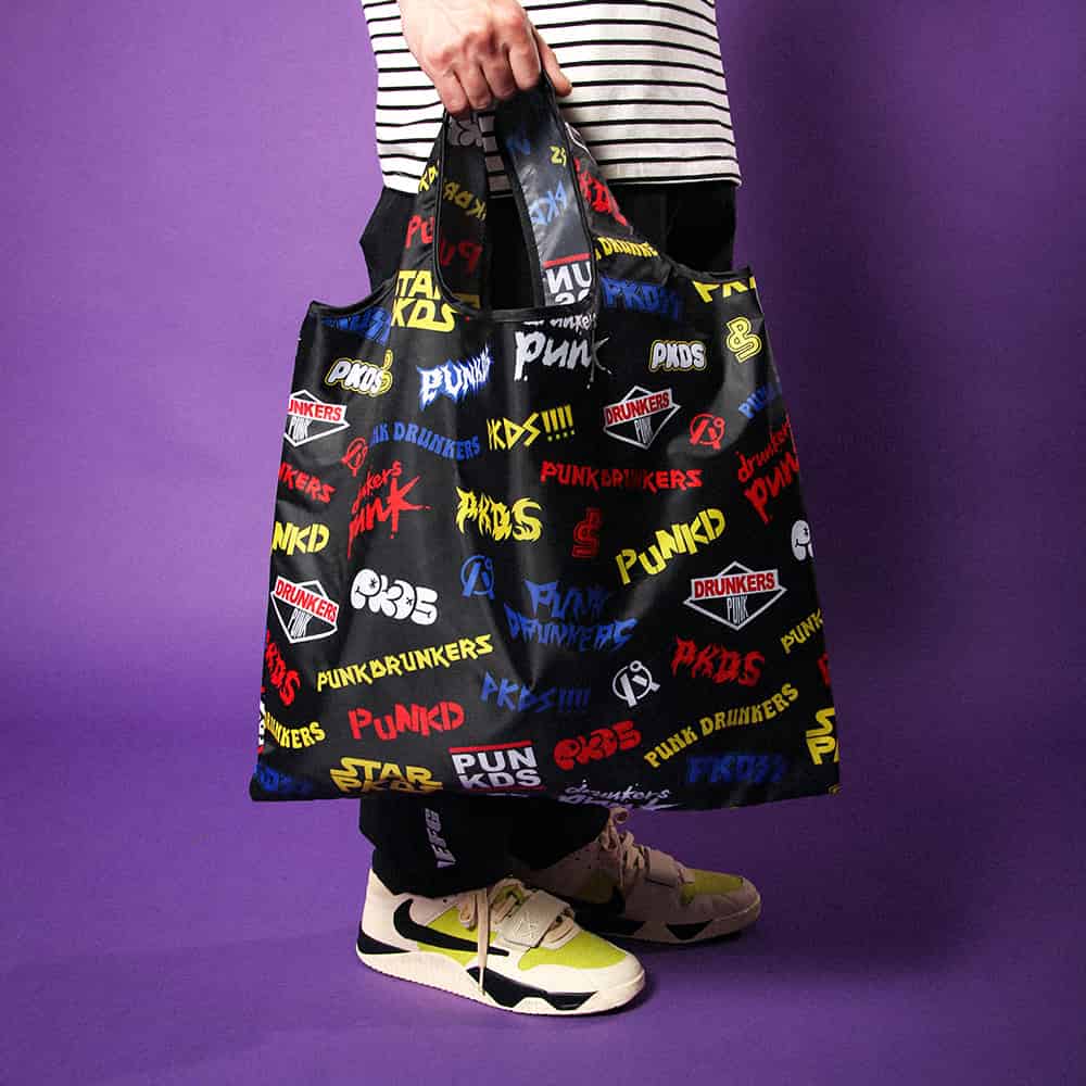 パンクドランカーズ PUNK DRUNKERS 総柄のエコBAG(PDSロゴ) | 大阪