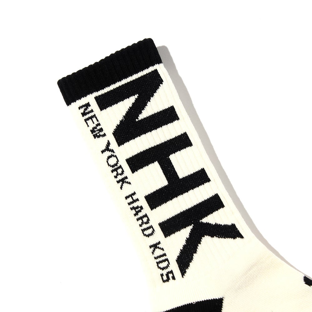 パンクドランカーズ PUNK DRUNKERS NewYork Hard Kids靴下(WHITE