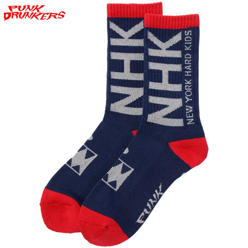 パンクドランカーズ PUNK DRUNKERS NewYork Hard Kids靴下(NAVY