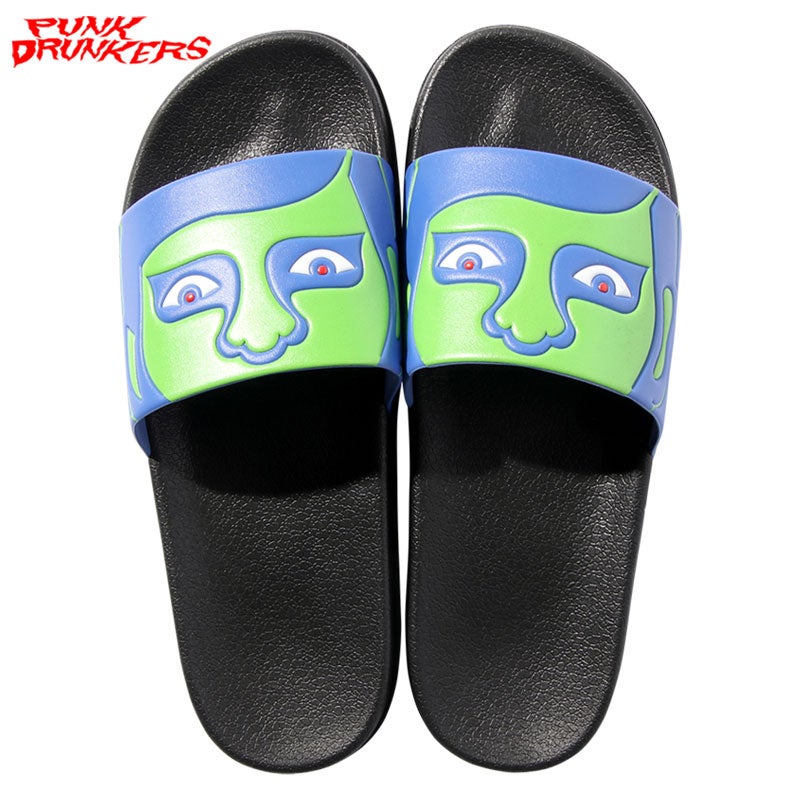 パンクドランカーズ PUNK DRUNKERS あいつサンダル2(BLACK/BLUE