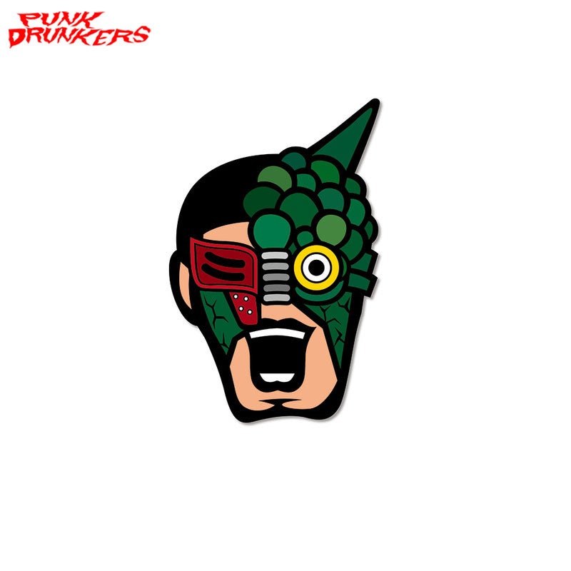 そいつ PUNK DRUNKERS パンクドランカーズ REALHEAD パンクドランカーズ PUNK DRUNKERS ［PDSxREALHEAD］ ステッカー