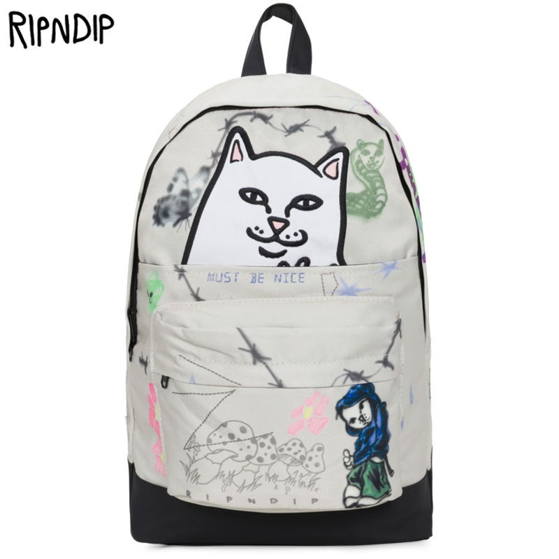 リップンディップ RIPNDIP GOOD BUNPS VELCRO BACKPACK(BONE MULTI