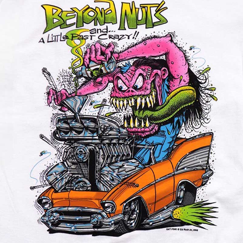 RATFINK ラットフィンク BEYOND NUTS TEE(WHITE) | 大阪心斎橋アメリカ