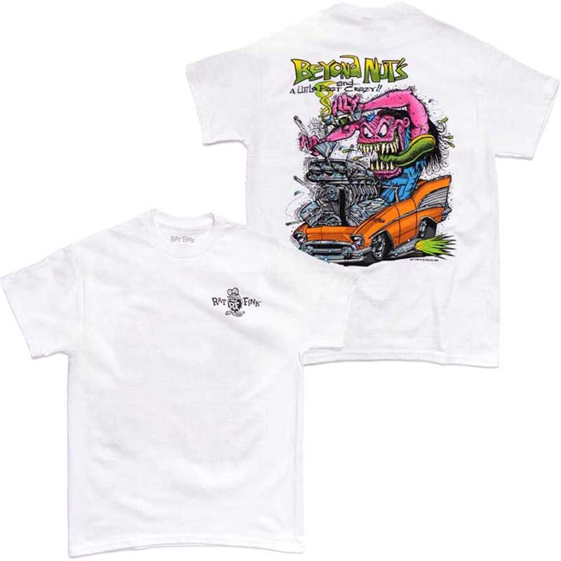 RATFINK ラットフィンク BEYOND NUTS TEE(WHITE) | 大阪心斎橋アメリカ