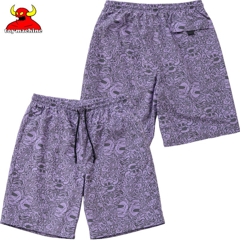 トイマシーン TOY MACHINE DEAD MONSTER NEW SS PRINT DRY SHORT PANTS