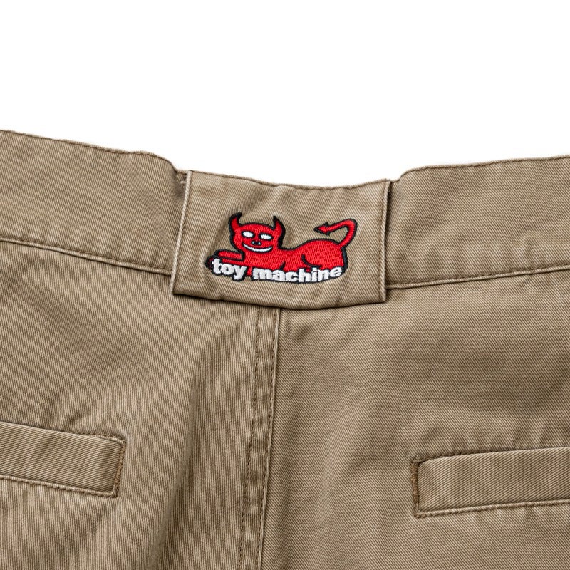 トイマシーン TOY MACHINE DEVIL CAT TWILL WORK SHORT PANTS(BEIGE