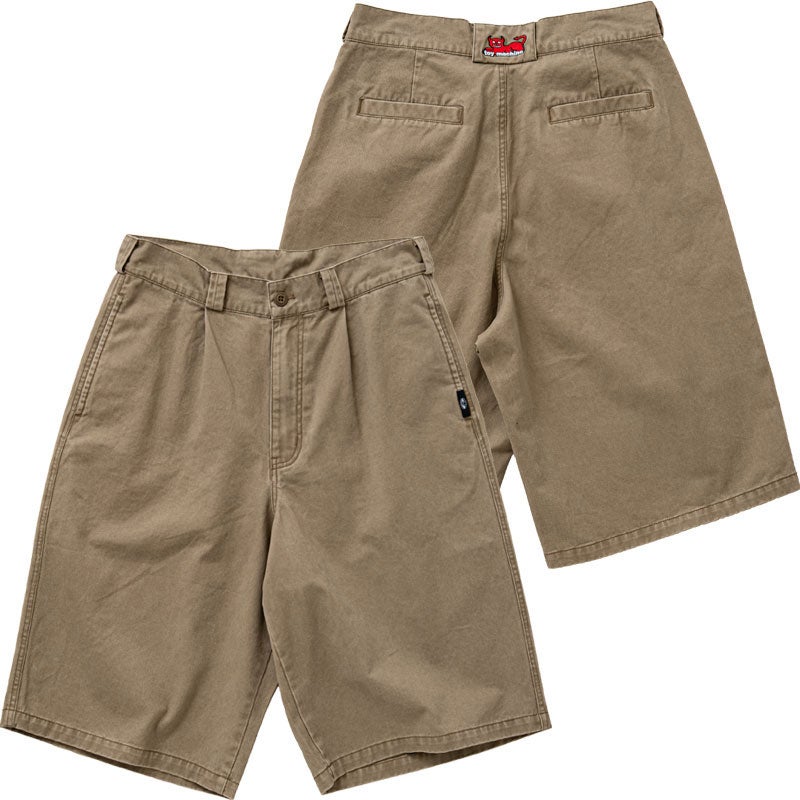トイマシーン TOY MACHINE DEVIL CAT TWILL WORK SHORT PANTS(BEIGE