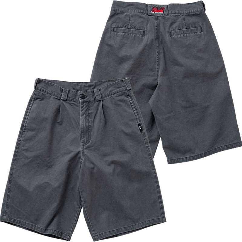 トイマシーン TOY MACHINE DEVIL CAT TWILL WORK SHORT PANTS(CHARCOAL