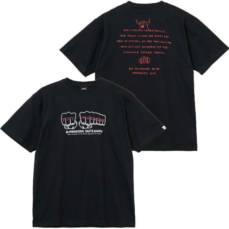 トイマシーン TOY MACHINE NEW FIST SS TEE(BLACK) | 大阪心斎橋