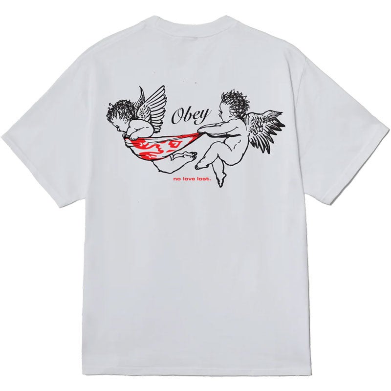 オベイ OBEY NO LOVE LOST TEE(WHITE) | 大阪心斎橋アメリカ村の