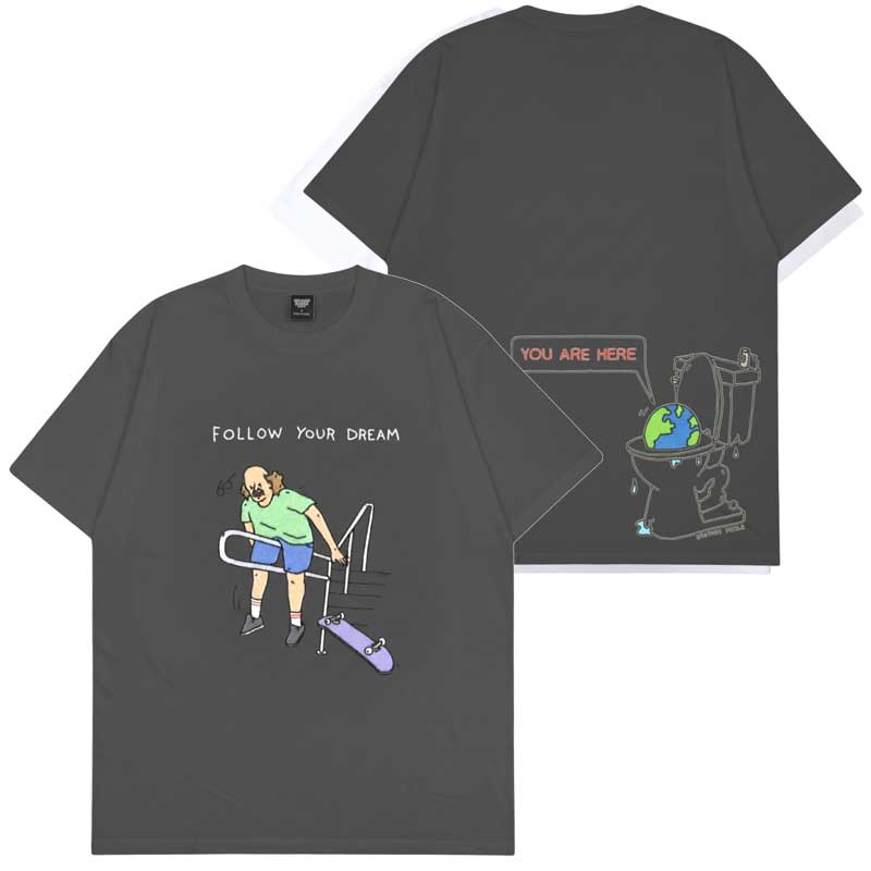 ブラザーマール BROTHER MERLE FOLLOW YOUR DREAM T-SHIRT(CHARCOAL