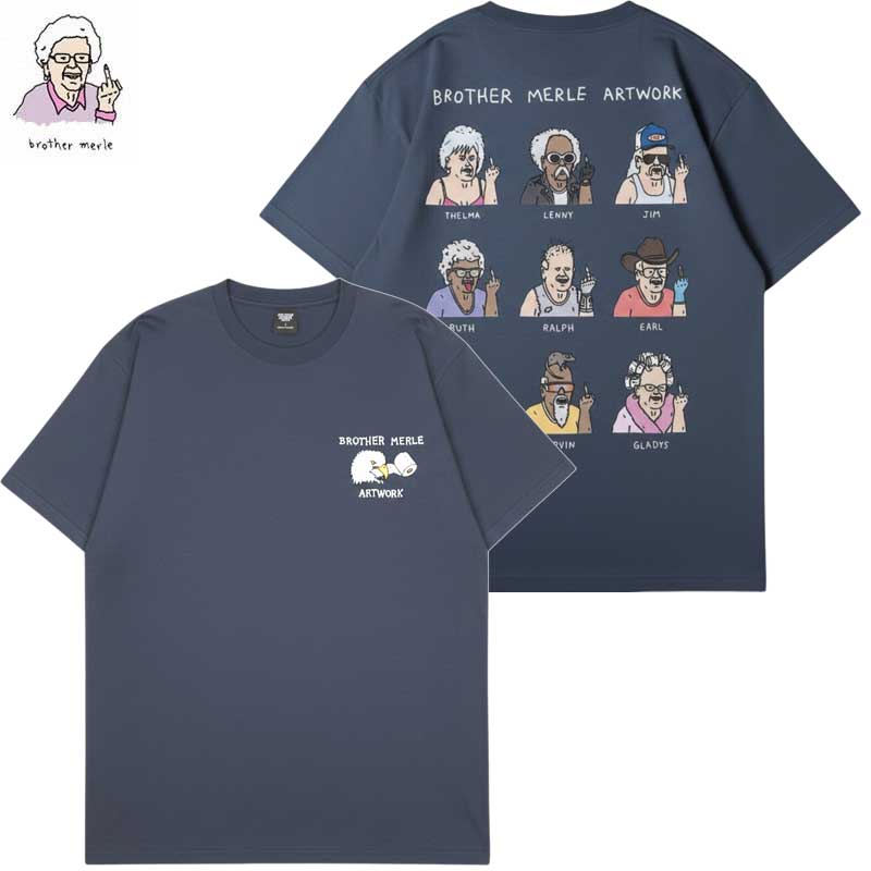 ブラザーマール BROTHER MERLE F○CK ALLSTARS T-SHIRT(CHARCOAL