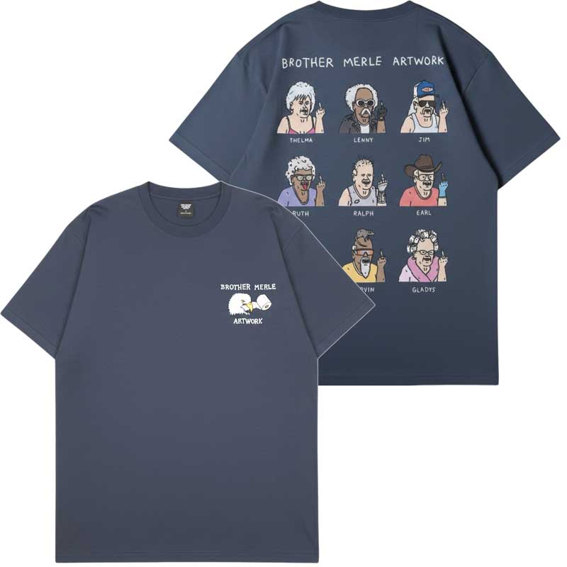 ブラザーマール BROTHER MERLE F○CK ALLSTARS T-SHIRT(CHARCOAL
