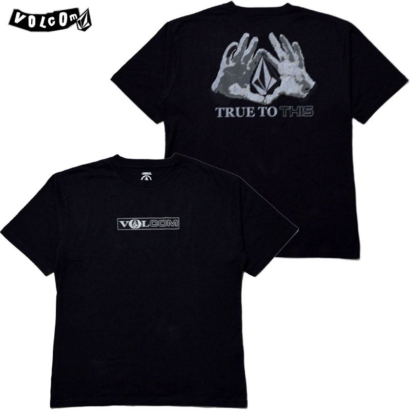 VOLCOM ボルコム HAND STONE SS TEE(BLACK) | 大阪心斎橋アメリカ村の
