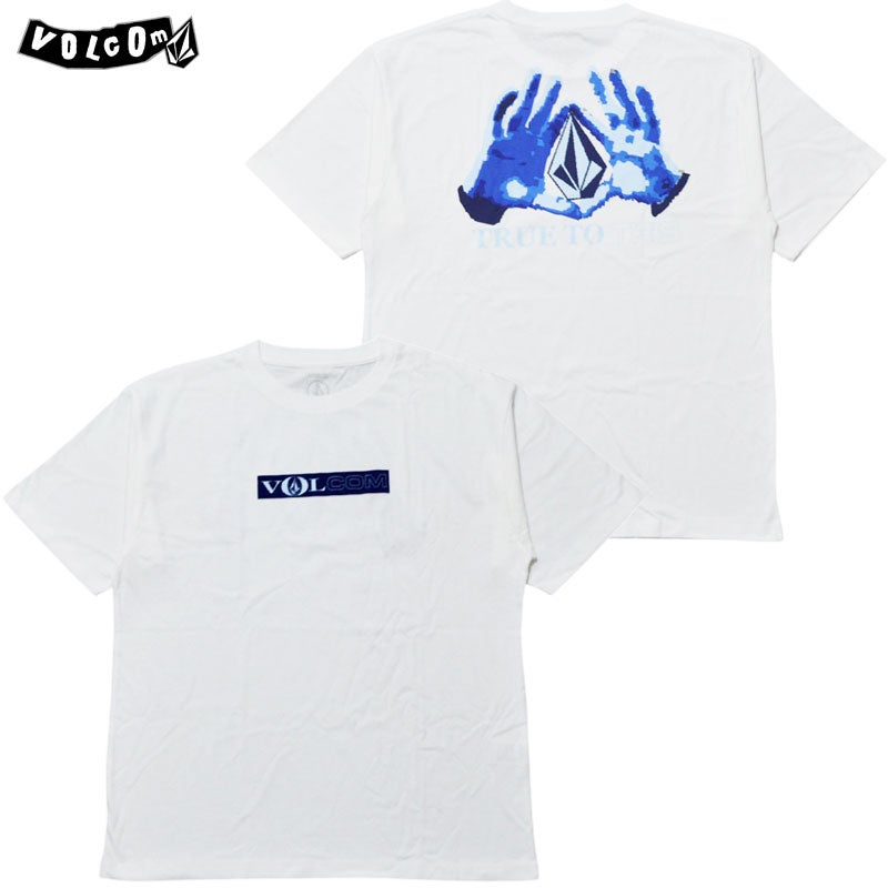 VOLCOM ボルコム HAND STONE SS TEE(WHITE) | 大阪心斎橋アメリカ村の
