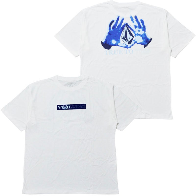 VOLCOM ボルコム HAND STONE SS TEE(WHITE) | 大阪心斎橋アメリカ村の