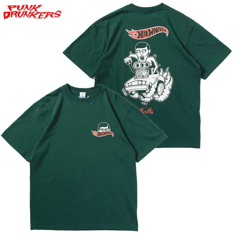 パンクドランカーズ PUNK DRUNKERS［鷹の爪xHOT WHEELS］あいつ運転TEE