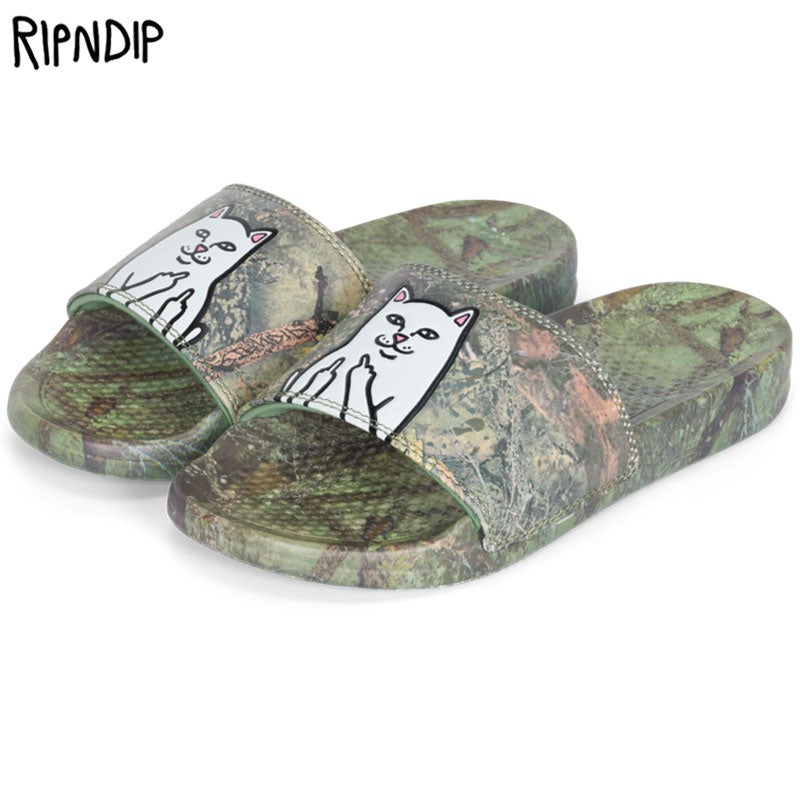 リップンディップ RIPNDIP RIPNDIP LORD NERMAL SLIDES(NERM TREE CAMO