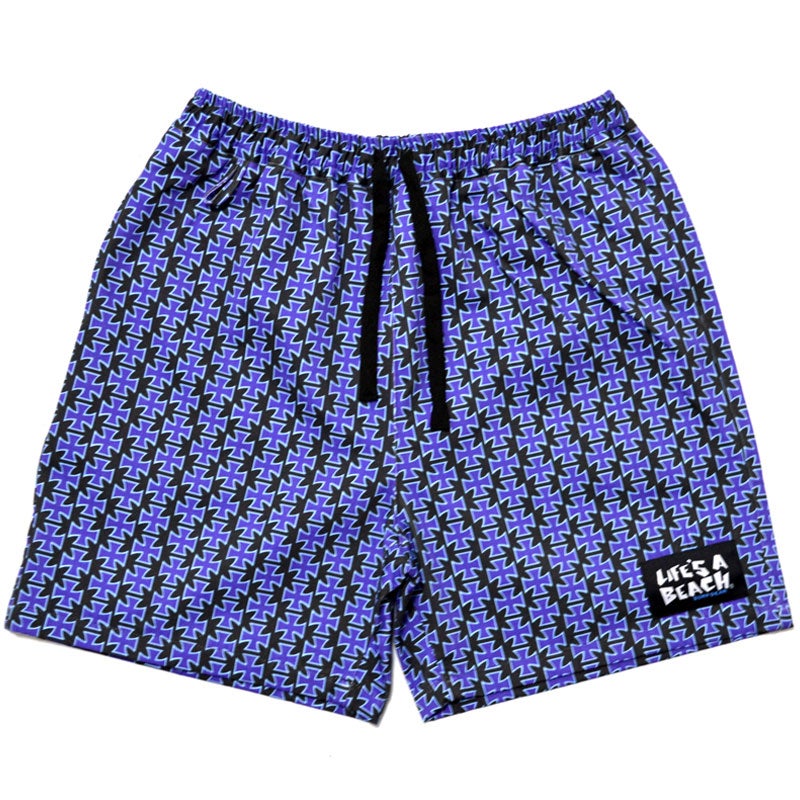 ライフズアビーチ Life's A Beach WARP別注 ELASTIC SHORTS IRON CROSS