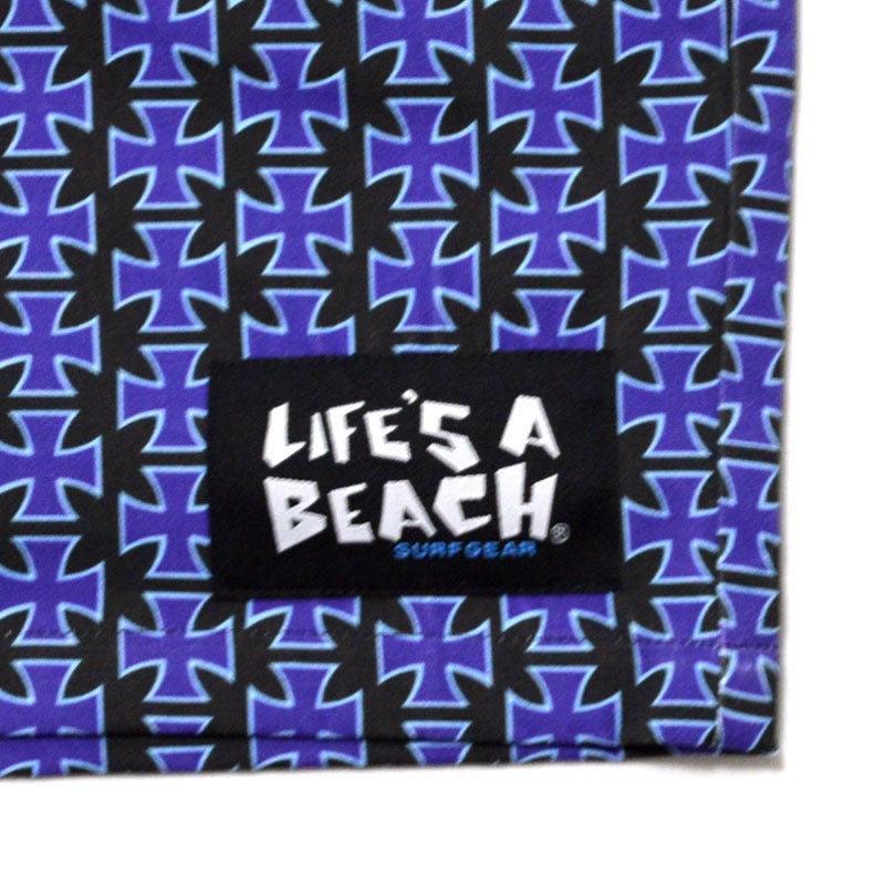 ライフズアビーチ Life's A Beach WARP別注 ELASTIC SHORTS IRON CROSS
