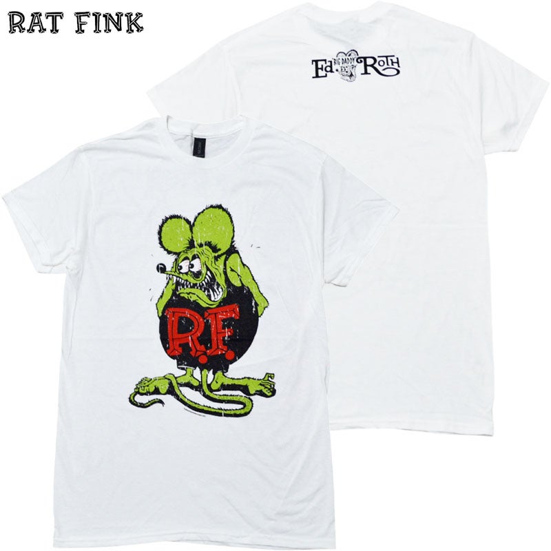RATFINK ラットフィンク Distressed Rat Fink TEE(WHITE) | 大阪心斎橋