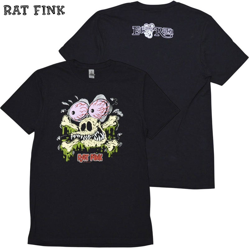 RATFINK ラットフィンク Rat Skull TEE(BLACK) | 大阪心斎橋アメリカ村
