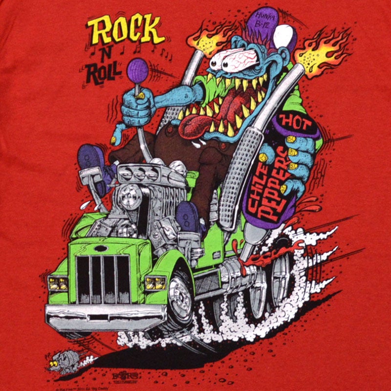 RATFINK ラットフィンク Rat N Roll TEE(RED) | 大阪心斎橋アメリカ村