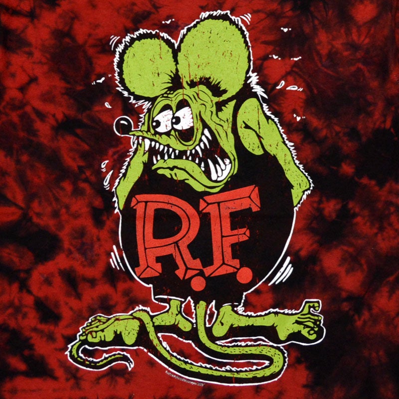 ラットフィンク RATFINK ラットフィンク Distressed Rat Fink TIEDYE TEE(TIE DYE