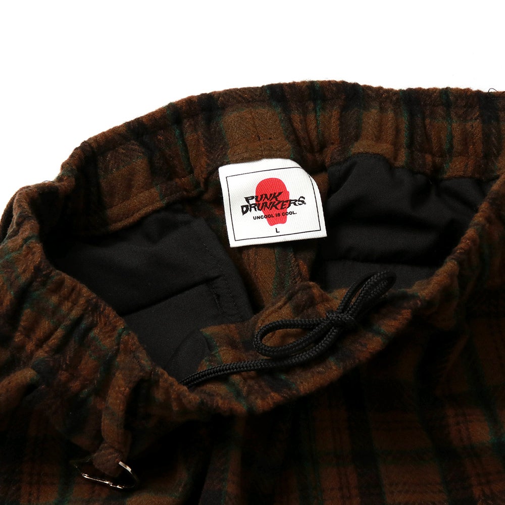 パンクドランカーズ PUNK DRUNKERS Dandyチェックパンツ(BROWN CHECK