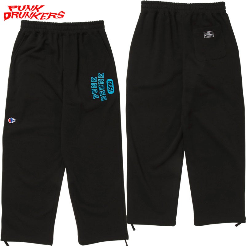 パンクドランカーズ PUNK DRUNKERS 横向きスウェットパンツ(BLACK