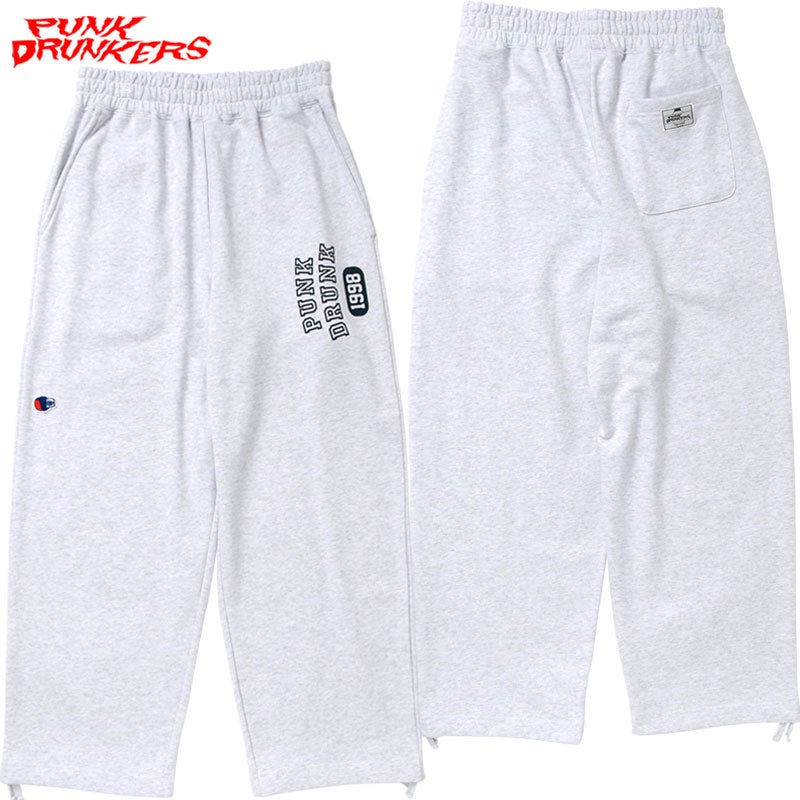 パンクドランカーズ PUNK DRUNKERS 横向きスウェットパンツ(ASH