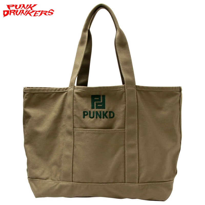 美品 PUNK DRUNKERS パンクドランカーズ あいつトートBAG 大容量 パンクドランカーズ PUNK DRUNKERS PD.BIGトートBAG(KHAKI) | 大阪